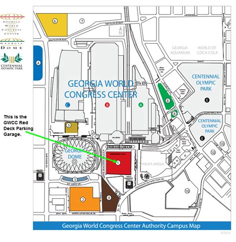 GWCC Red Deck Parking at 310 Andrew Young Intl. Blvd. NW - Atlanta Parking