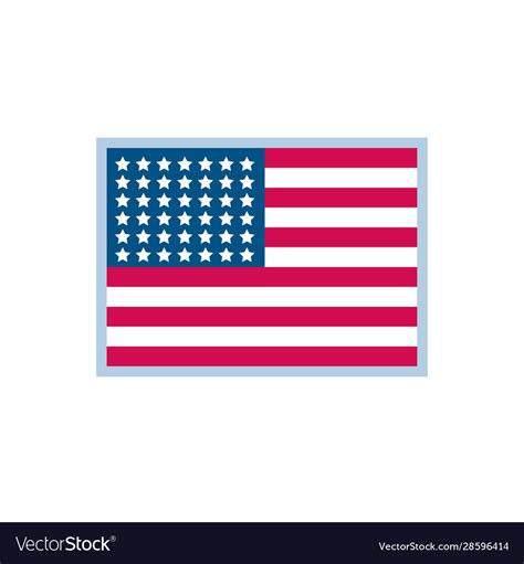 Isolated usa flag design Royalty Free Vector Image