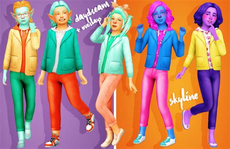 Recolours of Skyline Jeans and Daydream Blazerby @clumsyalienn Palettes Preview 76x @noodlescc ...
