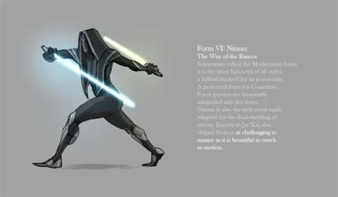 Lightsaber style 6-Niman/ duel lightsaber, double blade, and force ...