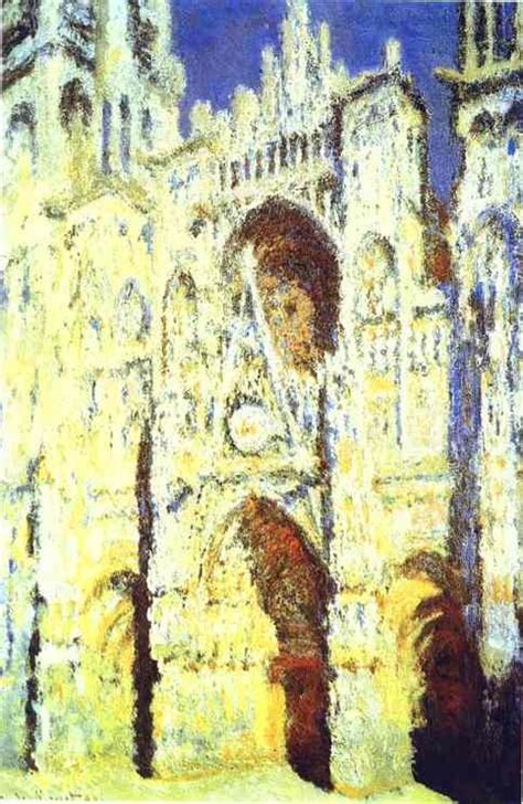 The Rouen Cathedral. Portail. The Albaine Tower by Monet