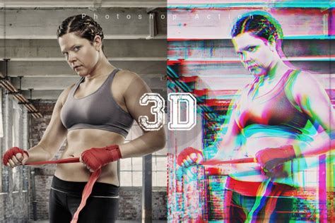 3D Photoshop Action | Photoshop Actions - FilterGrade