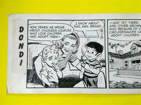 Original DONDI Comic Strip Signed By The Artist 1968 | #1881722781