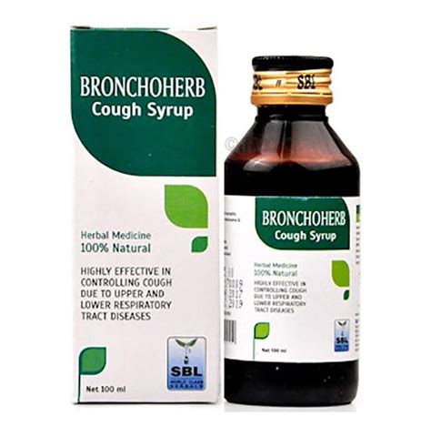 SBL Bronchoherb Cough Syrup: Buy bottle of 100 ml Syrup at best price in India | 1mg