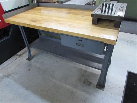 Machines Used | Metal Frame Maple Top Workbench w/ Steel Drawer