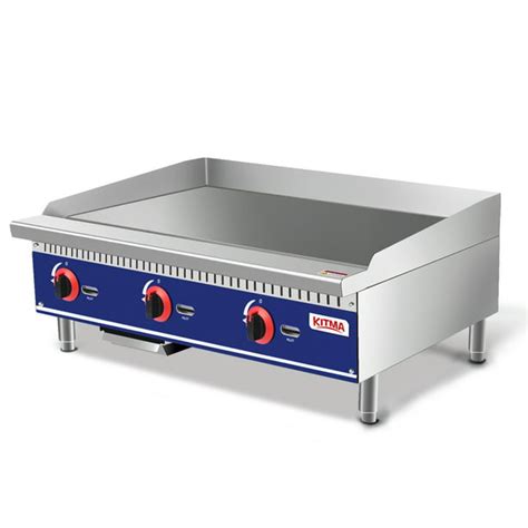 Commercial Countertop Manual Griddle, 36'' Heavy Duty Liquid Propane ...