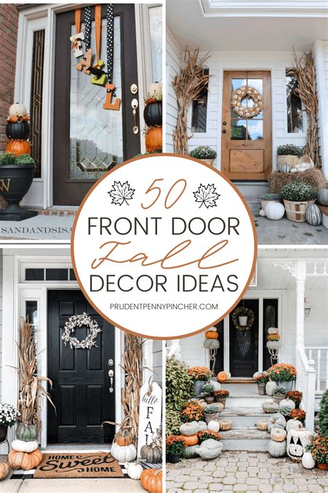 50 Fall Front Door Decor Ideas - Prudent Penny Pincher