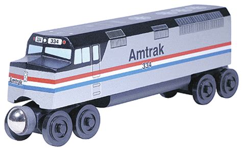 Whittle - Wooden Toy Train: F-40PH Passenger Diesel Engine - Amtrak ...