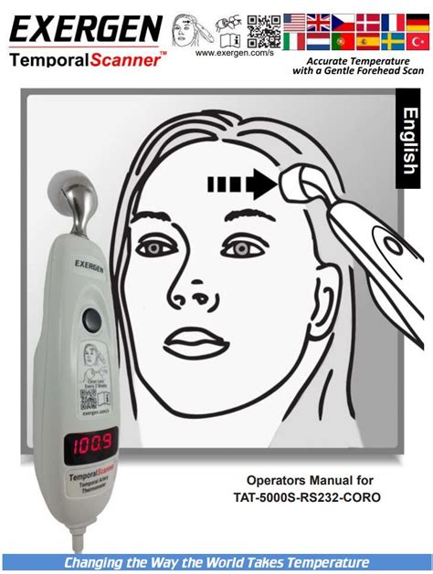 EXERGEN TAT-5000S-RS232-CORO Temporal Scanner User Manual, 57% OFF
