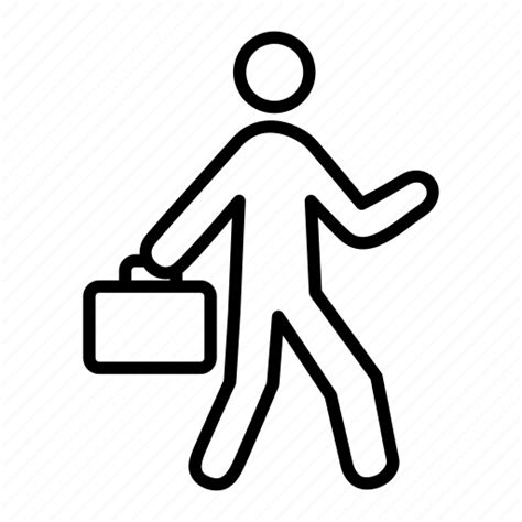 Business, human, leaving, office, people, person, walking icon - Download on Iconfinder