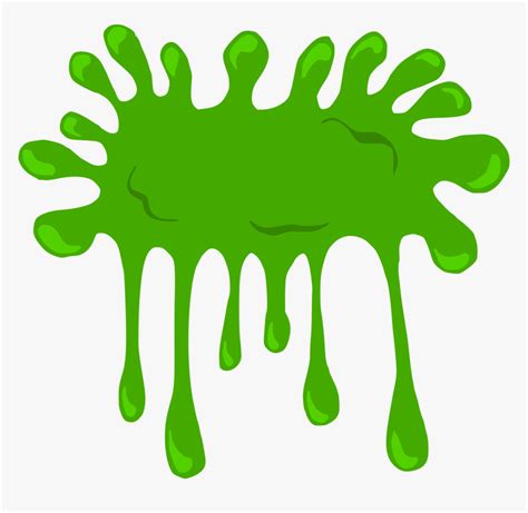 6 Cartoon Green Slime Blots Vector 5 - Png Green Slime Cartoon, Transparent Png , Transparent ...