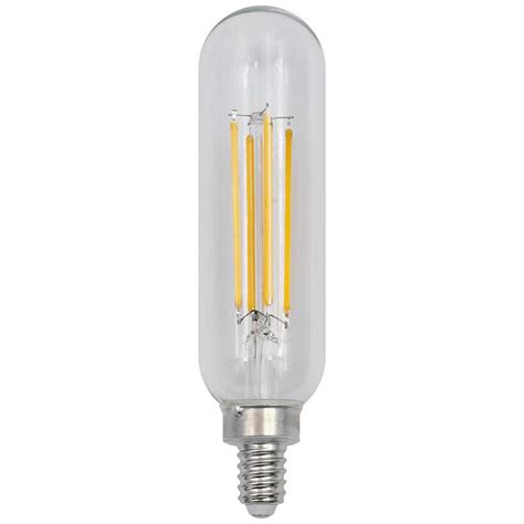 60W Equivalent Clear 5.5W LED Dimmable E12 Base T10 Bulb - #59G95 ...