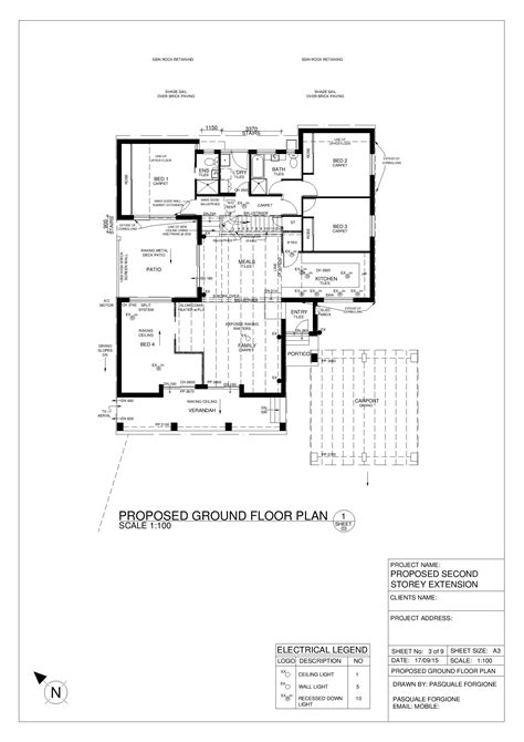 Double brick existing floor plan to second storey addition. | Brick ...