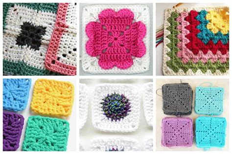 20 Easy Crochet Squares You Can Use To Make Blankets - Ideal Me