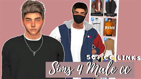 The Sims 4 Male cc haul🧡||50+ cc links|| - YouTube