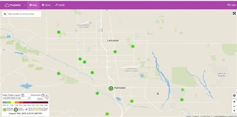 Purple Air - Community Monitor Map - Antelope Valley Air Quality Management District