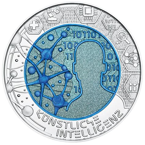 Austrian Mint 2019 Artificial Intelligence 25 Euro Silver Niobium Coin