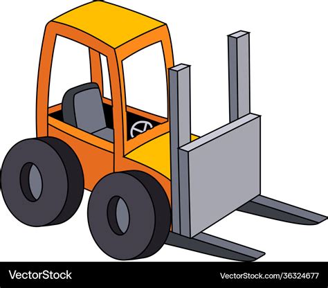 Free Forklift Cartoon Clipart