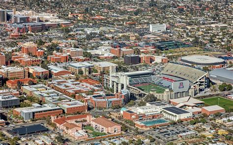 Aerial View of the University of Arizona Campus Photograph by Mountain Dreams - Fine Art America