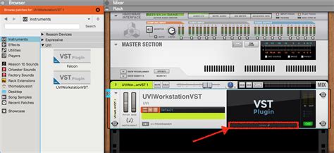 Loading UVI Workstation in Reason – UVI Support