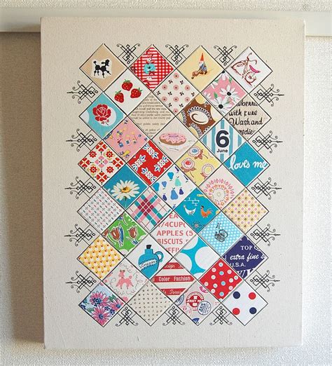 sampler | Paper quilt, Fabric art, Scrapbook paper crafts