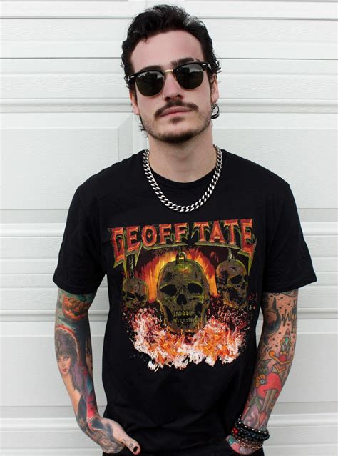 Geoff Tate Take Hold Flaming Skull World Tour 2022 to 2023 Tee Shirt - GeoffTate.com