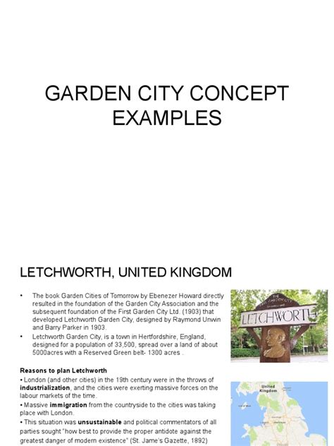 Garden City Concept Examples | PDF | Urban Planning | Urbanization