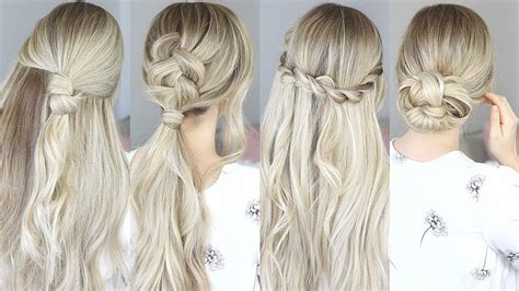 EASY HAIRSTYLES FOR SPRING! Perfect for Medium Hair and Long Hair - YouTube