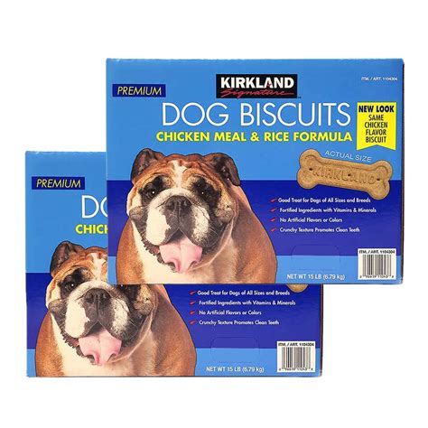 Buy Kirkland SignatureKirkland Signature Premium Dog Biscuits Chicken Meal & Rice Formula 15 LB ...