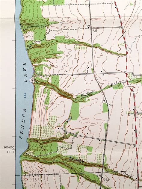 Antique Ovid New York 1942 US Geological Survey Topographic | Etsy