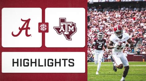 SEC Football: Alabama at Texas A&M | Highlights - Win Big Sports