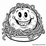 Spaghetti Coloring Pages  Free & Printable sketch template