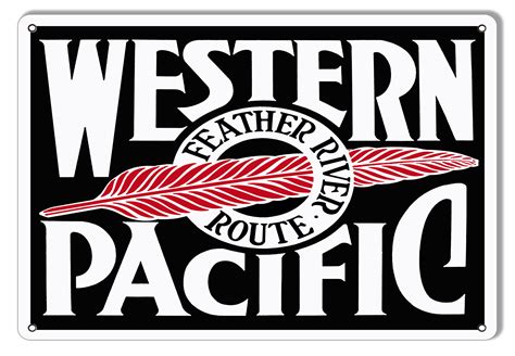 Western Pacific Railroad Reproduction Sign 12x18 - Reproduction Vintage ...