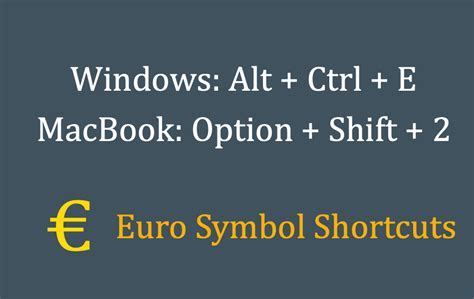 √ Euros Symbol On Keyboard / Euro Symbol How To Type The Euro Sign ...