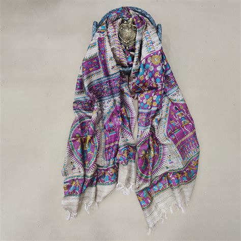 Tussar silk Dupatta - Utkalika Odisha