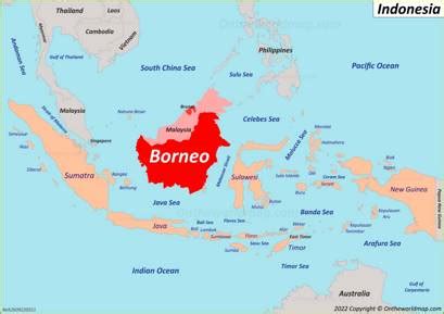 Borneo Map | Indonesia | Discover Borneo Island (Kalimantan) with ...