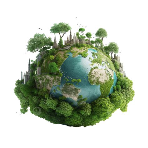 3d Concept For World Environment Day Or Earth Day, Earth Day, Earth, Green PNG Transparent Image ...