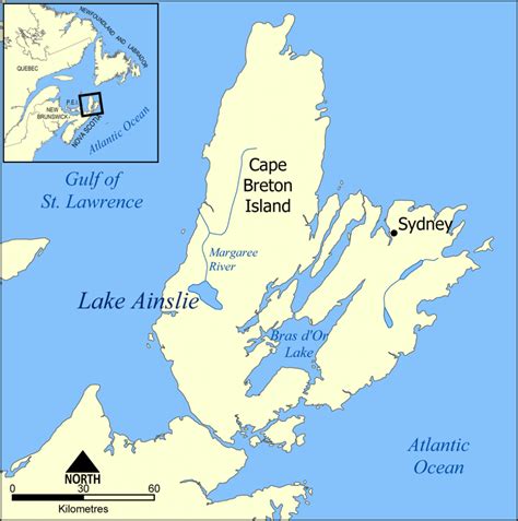 More Detailed Map Showing Isle Madame And Lennox Passage, And A ...