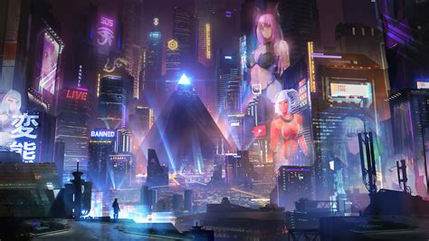 2048x1152 Cyberpunk City 4k Wallpaper,2048x1152 Resolution HD 4k ...