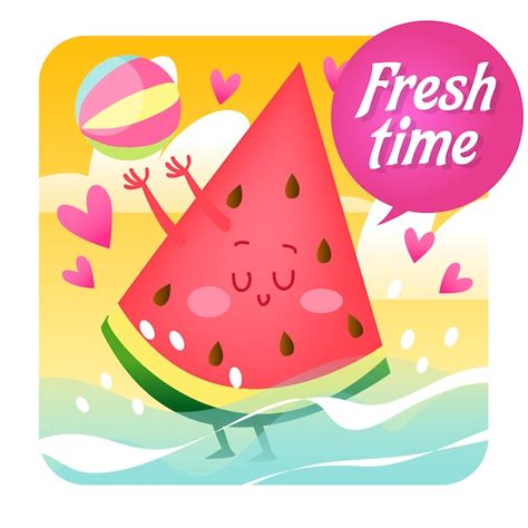 Watermelon background design Vector | Free Download