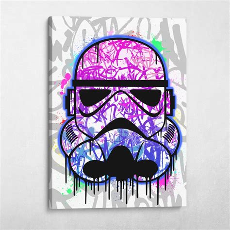 Stormtrooper Graffiti Star Wars Movie Pop Art Wall Art