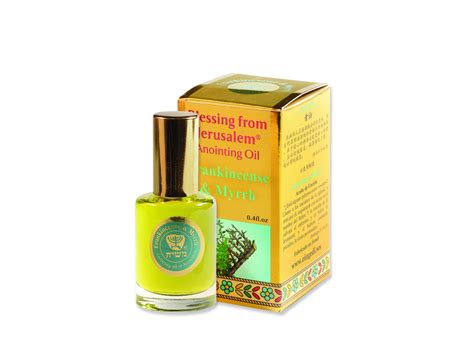 Buy Blessing from Jerusalem Gold Anointing Oil Frankincense & Myrrh (12 ml) | Israel-Catalog.com