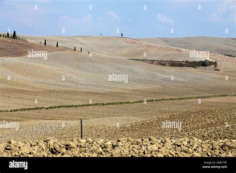 Crete Senesi - The landscape of the Tuscany. Italy Stock Photo - Alamy