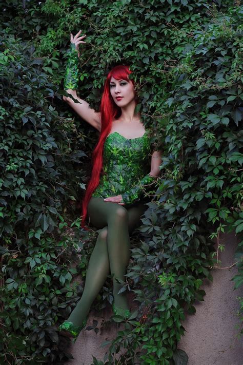 Poison Ivy Cosplay Costume DC Comics. Poison ivy green | Etsy