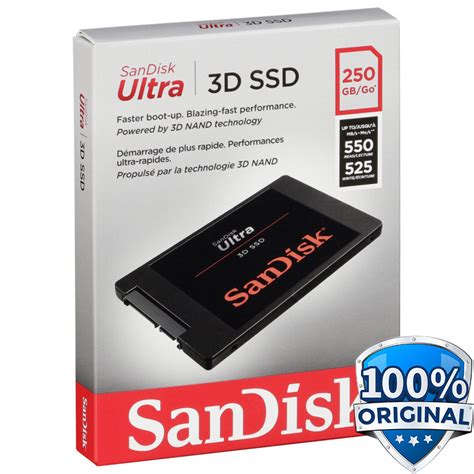 SanDisk Ultra 3D SSD 250GB - SDSSDH3 - Black - JakartaNotebook.com