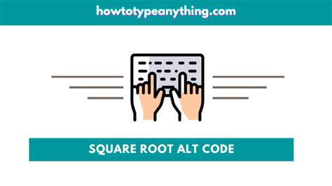 Square Root Symbol Alt Code (Type √ on Keyboard) - How to Type Anything