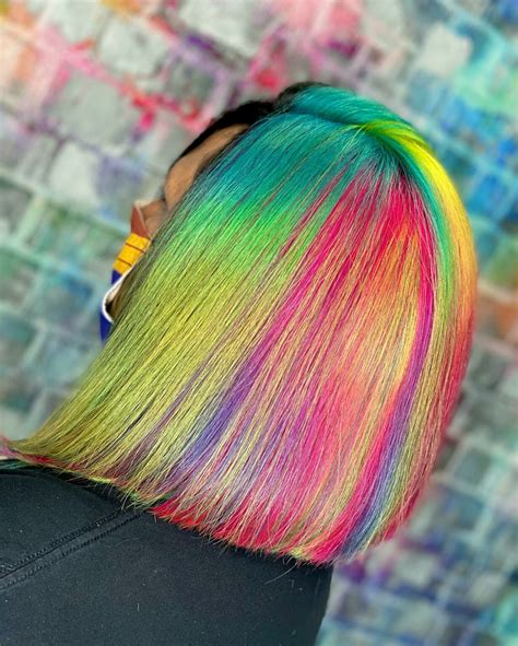 35+ Neon Rainbow Hair Ideas: Vibrant Vibes For Your Hair