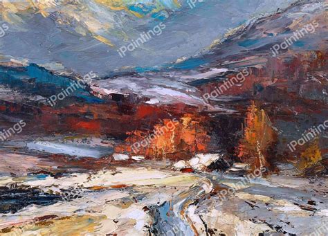 A Abstract Winter Landscape Painting by Ernest Lawson | iPaintings.com