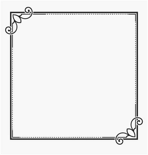 Clipart Ornamental Art Frame - Png Line Frames, Transparent Png , Transparent Png Image - PNGitem