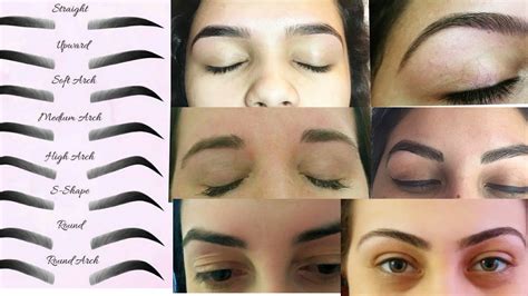 Eyebrow Threading Shapes Chart